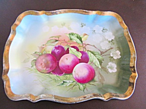 Signed Hand Painted German Tray