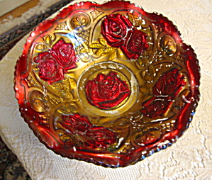Victorian Goofus Glass Bowl