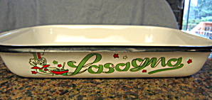 Vintage Enamelware Lasagna Pan