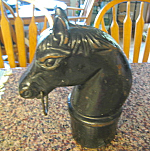 Iron Horse Head Antique Hitching Post