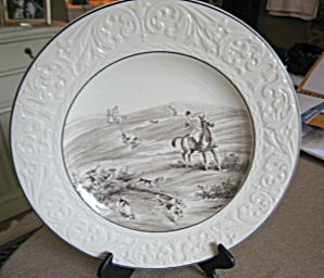 Wood's Antique English Hunt Scene Plate