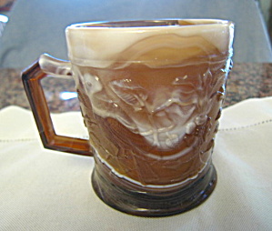 Vintage Imperial Slag Glass Mug