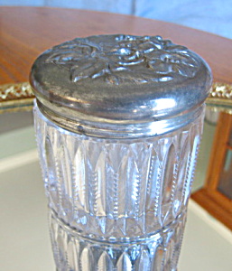 Antique Cut Glass Vanity Jar