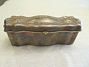 Silverplate Antique Jewelry Casket