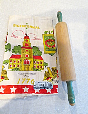 Rolling Pin Vintage And Linen Towel