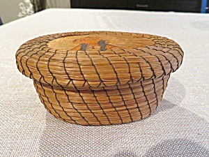 Vintage Sweetgrass Container