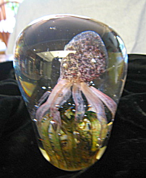 Art Glass Octopus Paperweight