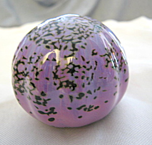 Art Glass Signed Paperweight