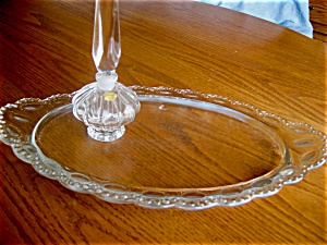 German Perfume Bottle And Glass Tray