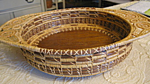 Pine Needle Basket Bowl Tray