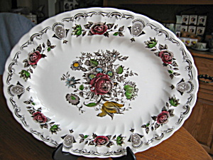 Staffordshire Bouquet Platter
