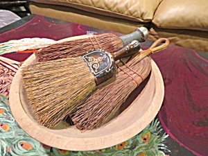 Vintage Wood Bowl And Brushes