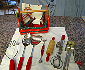Vintage Red Kitchen Grouping