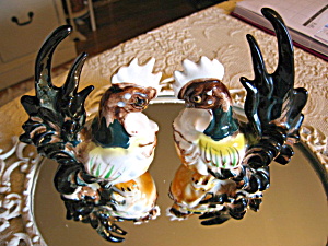 Rooster Figurines Vintage