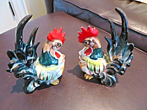 Vintage Rooster Pair