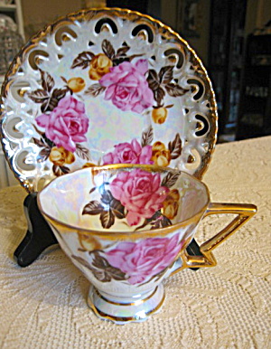 Royal Sealy Lustre Cutout Teacup