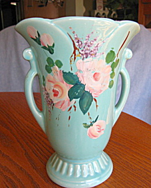 Large Shawnee Hand Decorated Vase