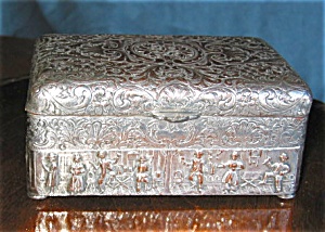 Antique Silver Plate Box