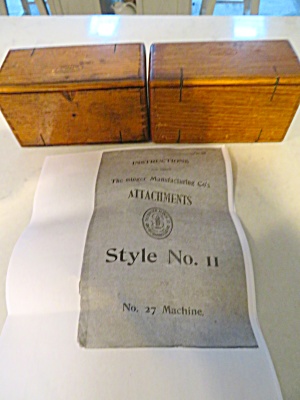 Antique Singer Sewing Machine Boxes