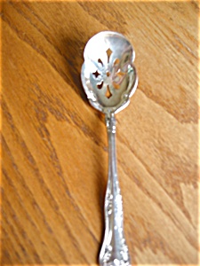 Vintage Silverplate Pierced Spoon