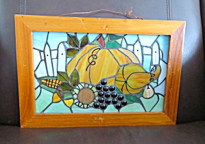 Stained Glass Pumpkin Picture