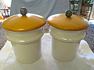 Antique Stoneware Steam Table Jars