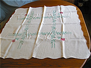 Vintage Square Linen Tablecloth