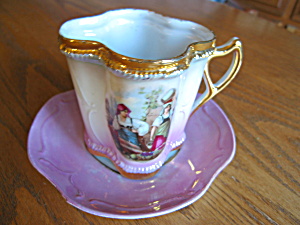 Vintage Porcelain Mug And Saucer