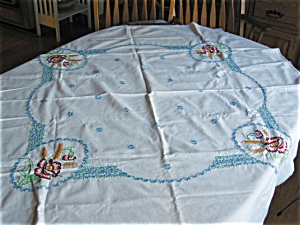 Embroidered Square Tablecloth