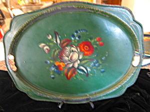 Antique Russian Metal Tray