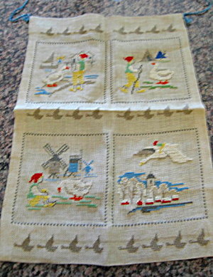 Vintage Needlepoint Textile