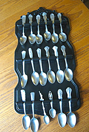 Antique Spoons And Spoon Rack