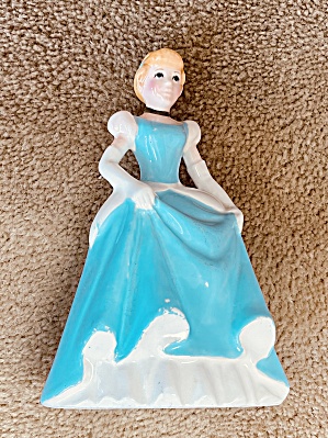 Vintage Disney Cinderella In Blue Ball Gown Made Japan