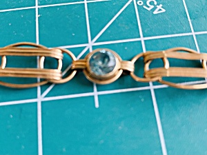 10krg Blue Topaz Vintage Bracelet
