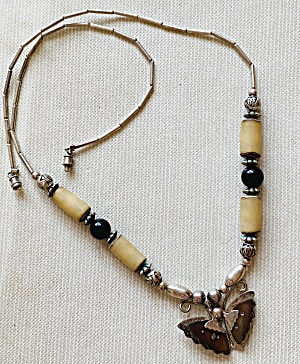 Native American Vintage Butterfly Necklace