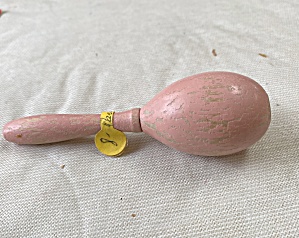 Pink Wooden Vintage Egg Darner