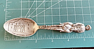 Sterling Silver Vintage Alamo Souvenir Spoon