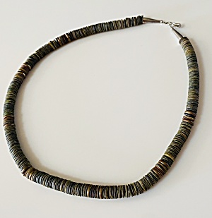Vintage Native American Copper Disc Necklace
