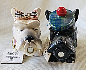 Vintage Scottie Dogs Kissing Salt & Pepper W/tags