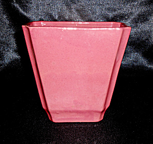 Zanesville Stoneware Pottery Gloss Rose #858 Vase