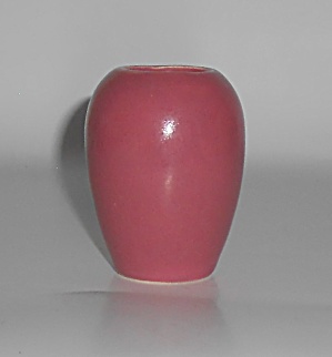 American Art Pottery Mauve / Dusty Rose Cabinet Vase