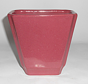 Zanesville Stoneware Pottery Gloss Rose #858 Vase Mint