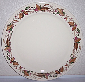 Pacific Pottery Hand Decorated Autumn Leaves Chop Plate