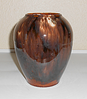 Brush Mccoy Pottery Brown Onyx #050 Art Vase