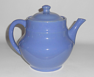 Zanesville Stoneware Pottery Comany Gloss Blue Teapot W