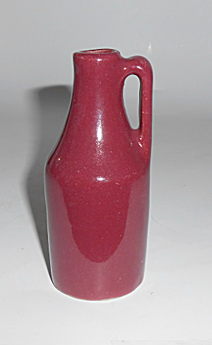 Zanesville Stoneware Uhl Pottery J-9 Gloss Rose Jug