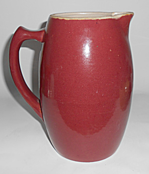 Zanesville Stoneware Pottery Gloss Rose #43 Pitcher