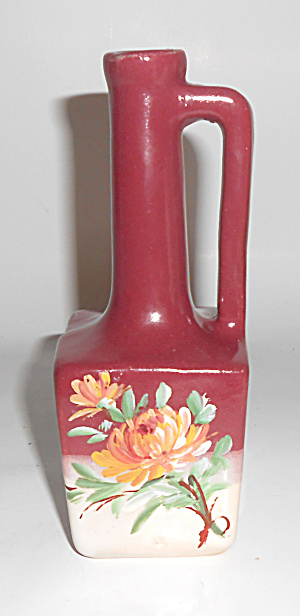 Zanesville Stoneware Pottery Decorated Perfume Bottle M