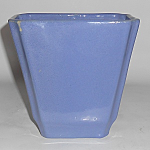 Zanesville Stoneware Pottery Gloss Blue #858 Vase Mint