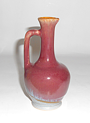 Zanesville Stoneware Pottery Rose Drip Perfume Bottle